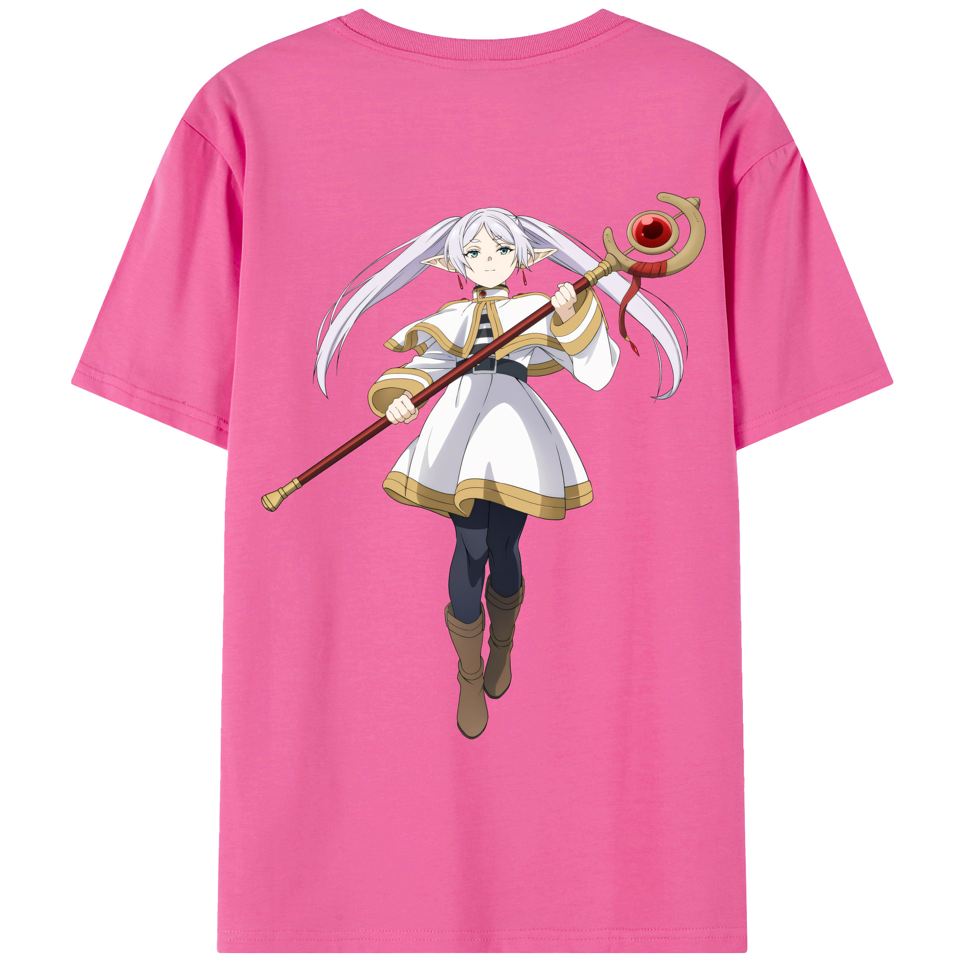 （画像用） 葬送のフリーレン Frieren レディース半袖Tシャツ(バックプリント)